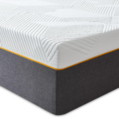 Sleremind Kaltschaummatratze 120x200 cm - Härte H3. Rechteckige, weiße Matratze für ergonomische Körperunterstützung beim Schlaf.