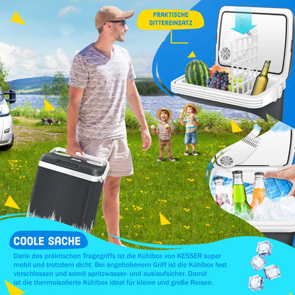 KESSER® Kühlbox Thermo-Elektrisch – 32L Kühlen/Wärmen 12/230V
