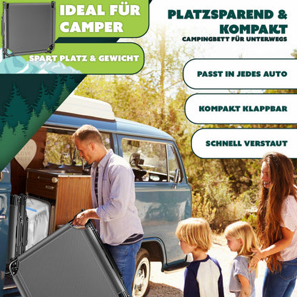 KESSER Campingbett Feldbett klappbar 190 x 68 x 30 cm, bis 250 kg