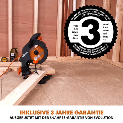 Evolution R210CMS Gehrungssäge - 210mm Multimaterial für Holz & Metall