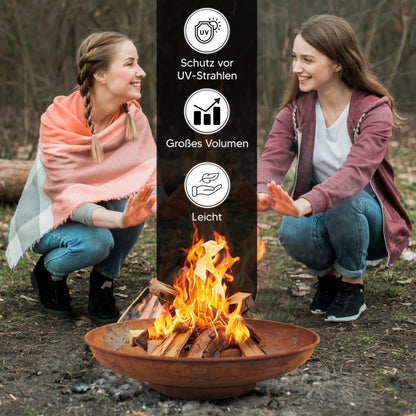 HEAT Outdoor Living Feuerschale Ø90cm Rost Stahl Garten