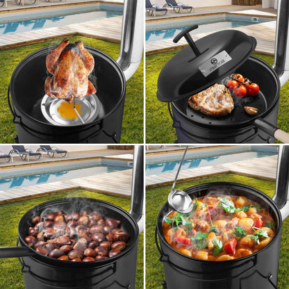 Strattore Gulaschkanone Gulaschkessel 19 Liter – Eintopfofen Grill