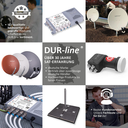 DUR-line MS 5/8 G-HQ SAT Multischalter - 8 Teilnehmer