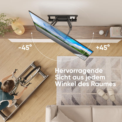ONKRON M10-B TV Wandhalterung schwenkbar – Ultra Slim Schwarz