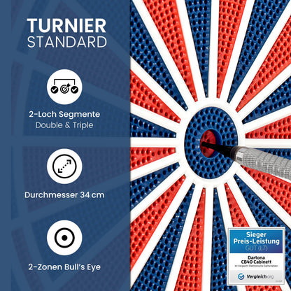 Dartona CB40 Elektronische Dartscheibe - mit Cabinett