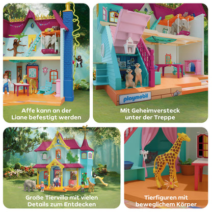 PLAYMOBIL 71852 Animals & Friends Kunterbunte Tier-Villa ab 4 Jahren