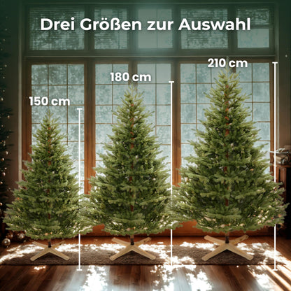Premium Scandinavian Spruce Künstlicher Tannenbaum 210cm Spritzguss