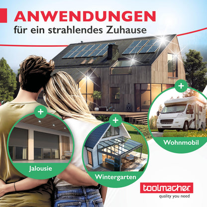 toolmacher Teleskop Waschbürste 6m - Photovoltaik Schneeschieber