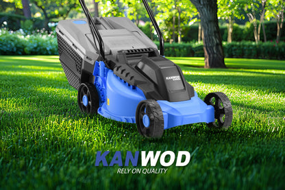 KANWOD KGALM-1232 Elektro Rasenmäher - 1200W, 32 cm Schnittbreite