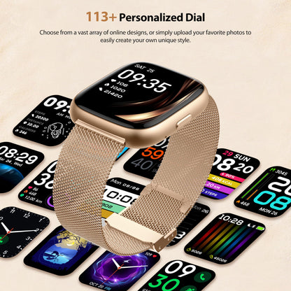 Cillso IDW26 Smartwatch Damen mit Alexa, 1,83 Zoll HD Display, IP68