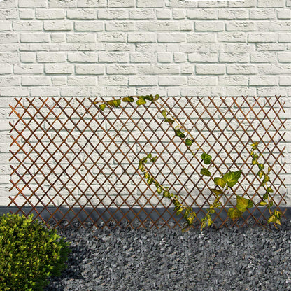 UNUS Rankgitter Weide 5er Set, ausziehbares Scherengitter 180x90 cm