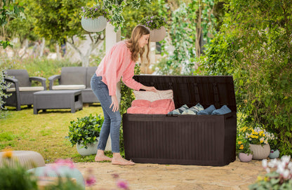 Koll Living Auflagenbox 270 Liter wasserdicht in Holzoptik