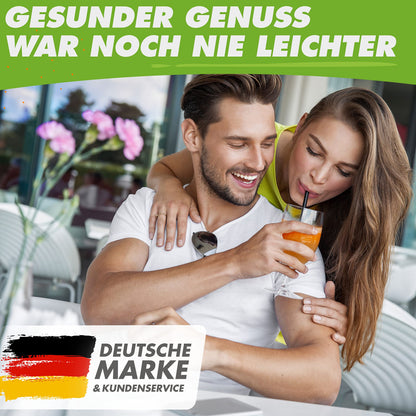 NUTRI-PRESS Slow Juicer – elektrischer Obst-Gemüse Entsafter 2 Öffnungen