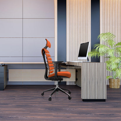 hjh OFFICE Ergo LINE II PRO Profi Bürostuhl Stoff Orange