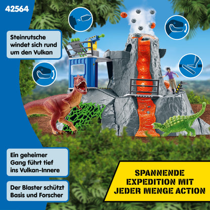 Schleich DINOSAURS Große Vulkan Expedition Spielset 42564