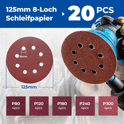 DongCheng Exzenterschleifer DSA02-125, 380 W, 125 mm, 6 Stufen
