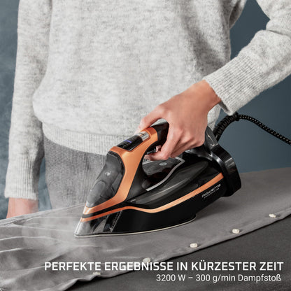 Rowenta Steamforce Pro Dampfbügeleisen DW9520D1, Schwarz/Kupfer