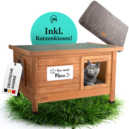 MIEZ MAGIC Katzenhaus outdoor winterfest isoliert 67x53x43cm