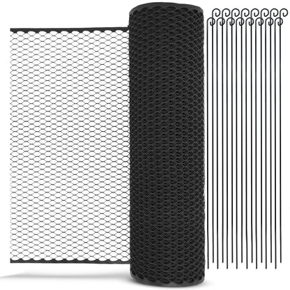 SELFmania Hundezaun Komplettset – 25m 90cm Schwarz