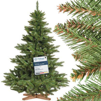 FairyTrees Nordmanntanne Künstlicher Weihnachtsbaum 150cm - Testsieger