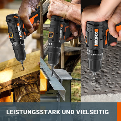 WORX WX370.9 Akku Schlagbohrschrauber - Ohne Akku/Lader