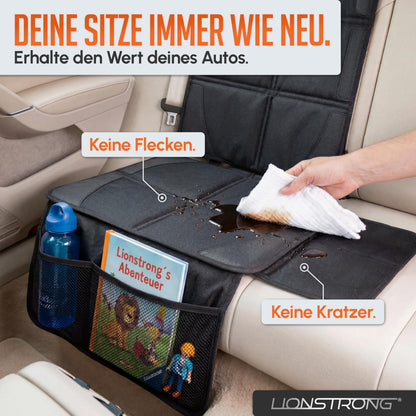 LIONSTRONG Kindersitzunterlage Autositzschoner ISOFIX, 2 Stück