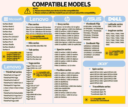 Lazarite M Pen Active Stylus für Lenovo HP Notebooks - Schwarz
