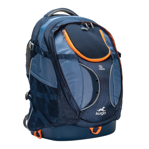 Kurgo G-Train Hunderucksack Navy Blau – Für Haustiere bis 11kg. Navy-blauer Rucksack zur sicheren Beförderung von Haustieren bis 11 kg.