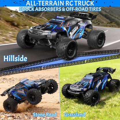 BAZADER RC Auto 1:18 ferngesteuert, 4WD Offroad, 40 km/h, 2 Akkus