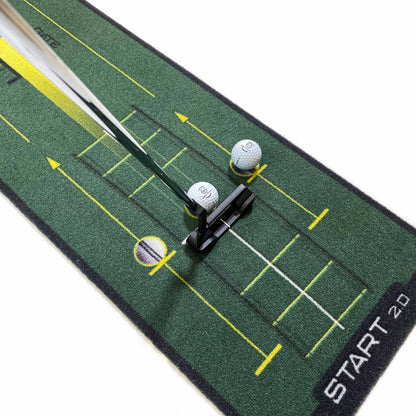 WELLPUTT Start 2.0 Puttingmatte für Golftraining - 3m
