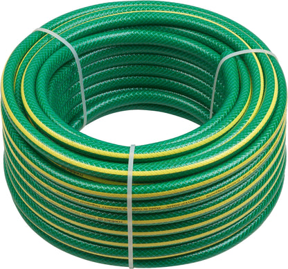 Meister Gartenschlauch Kreuzgewebe 12,7 mm (1/2 Zoll), 40 m, grün-gelber PVC-Schlauch