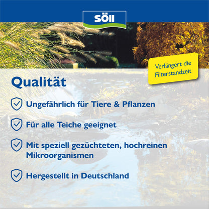 Söll FilterstarterBakterien 500 g – Filterbakterien für Gartenteich