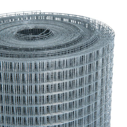 ESTEXO Volierendraht feuerverzinkt, 25 m, Höhe 1 m, 12 x 12 mm