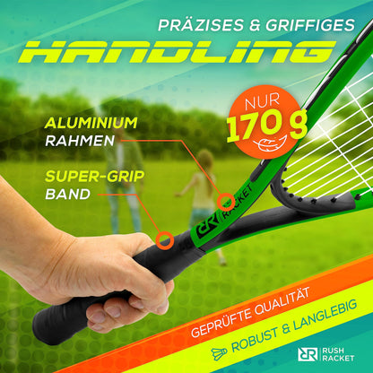 Rush Racket Speed Badminton Set RS3 Crossminton Set Grün