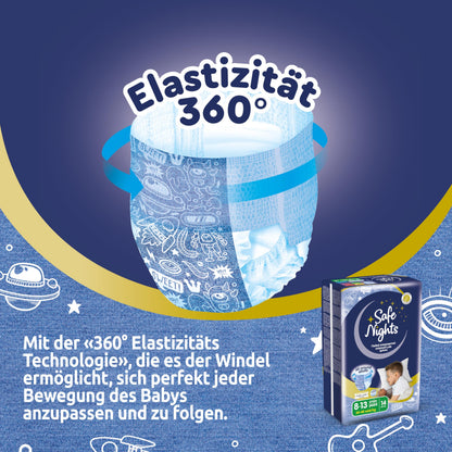 Babylino Safe Nights Boy Nachthöschen, 8-13 Jahre, 84 Stück