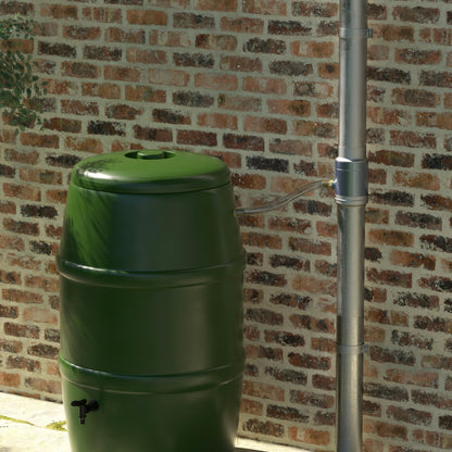 IGarden Regenwassersammler DN100 – Stahl/Alu doppelwandig, mit Schlauch