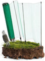 Smabix Mobiler Steckzaun 15 m x 90 cm, Komplett-Set Hundezaun als Netzzaun zum Einstecken