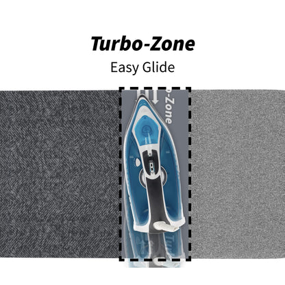 Rörets Bügelbrett Next Dual Action mit Park- und Turbozone, 32x108 cm