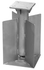Schneider Universal-Bodenanker 897-50 für Ampelschirme, silbergrau, verzinkt, Montageplatte ca. 16 x 16 cm