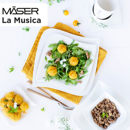 Mäser La Musica Kombiservice 30-teilig Porzellan Weiss