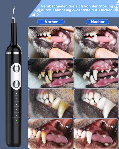 Stim-U-Dent Ultraschall-Zahnreinigungsset für Hunde mit LED-Licht