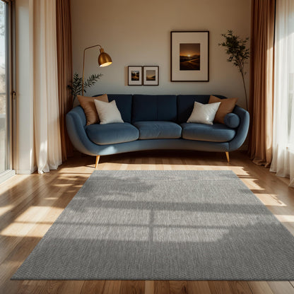 Paco Home Outdoor Teppich Sisaloptik Grau 160x220 cm wetterfest