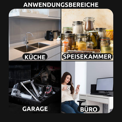 ARTECSIS Korbregal Stecksystem – 2er Set Schwarz Kunststoff