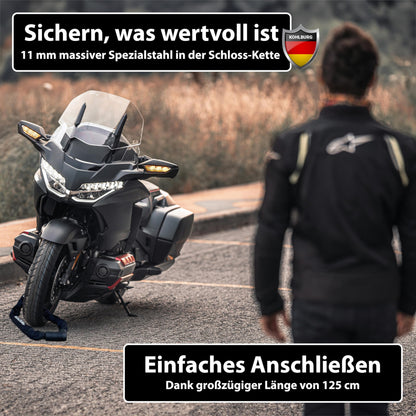 KOHLBURG Kettenschloss – 125cm Bolzenschneider-sicher Level 15
