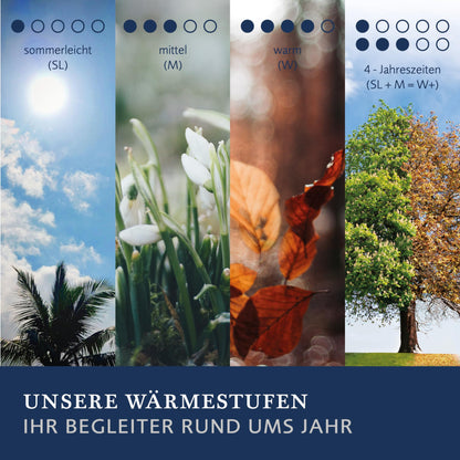 billerbeck E21 King Faser Ganzjahresdecke - Aloe Vera 135x200 cm