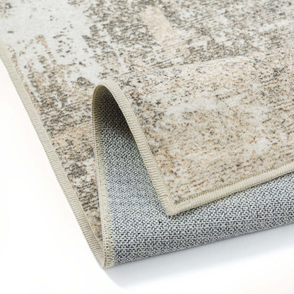 PureCozy Kurzflor Teppich beige 200x300 cm rutschfest waschbar