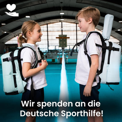 Otaro Kinder Tennisrucksack & Tennistasche - mintgrün