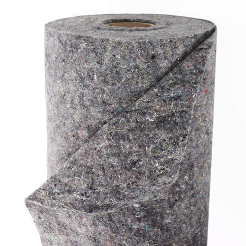 Aquagart Teichvlies Bodenschutz 300g/m² – 2m x 15m, Grau. Graues Vlies-Geotextil, dient als Schutzlage für Teichfolien.