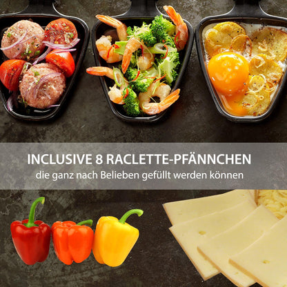 Syntrox Germany RAC-1350W-Waadt Raclette-Fondue-Heissstein für 8 P.