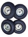 Frosal Luftrad Ø 260 mm 4.10/3.50-4, Ersatzrad für Sackkarre, 4er-Set, Stahlfelge silber